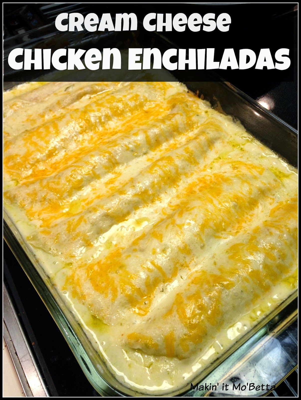 Cream Cheese And Chicken Enchiladas Green Sauce