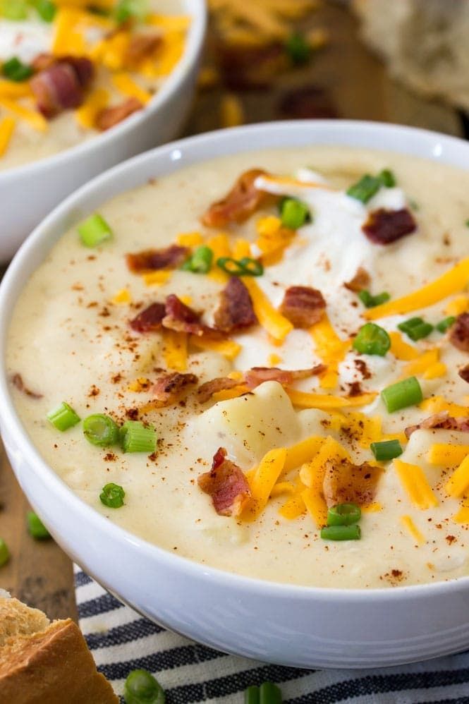 Baked Potato Soup Recipe No Heavy Cream