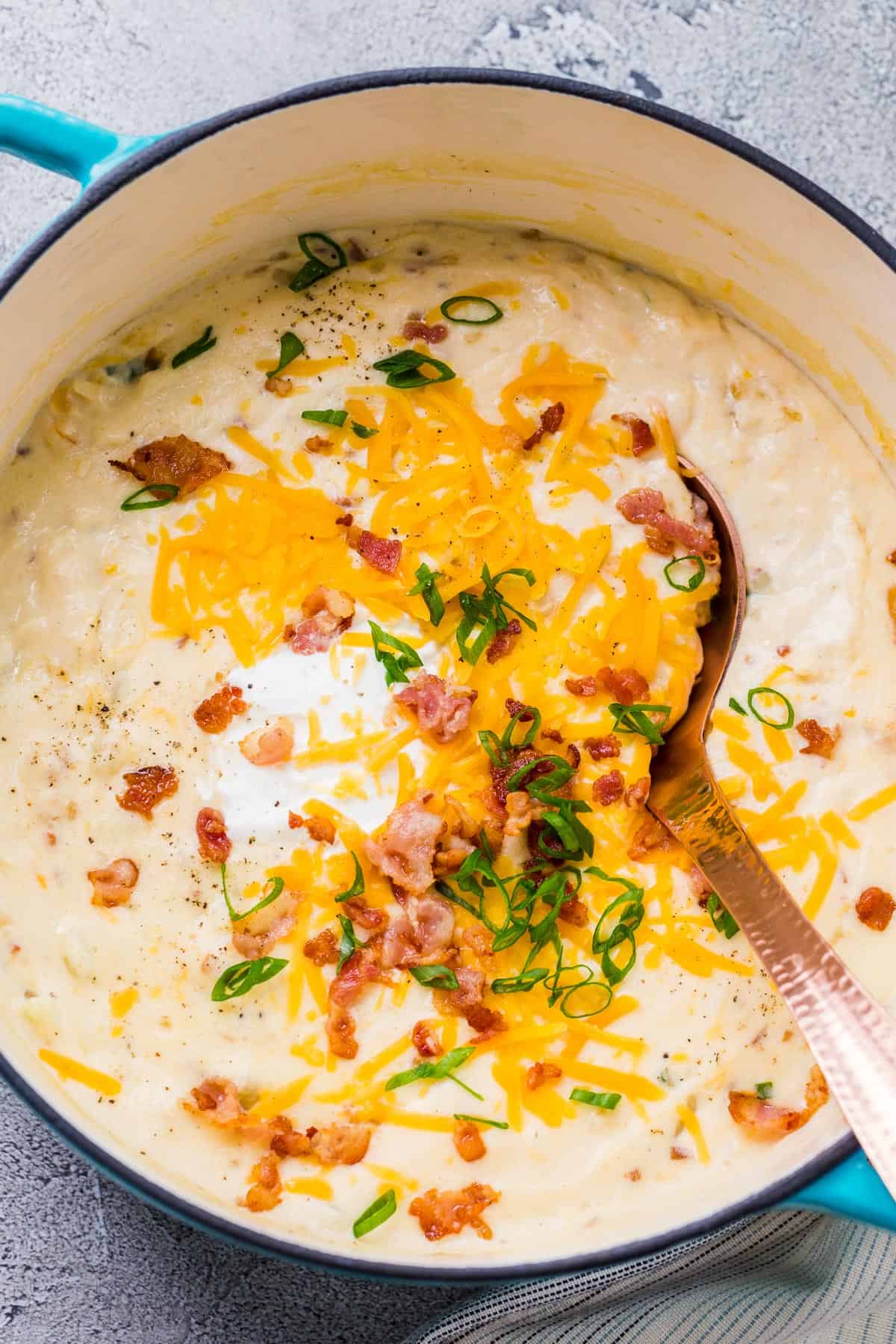 Loaded Potato Soup Recipe - NatashasKitchen.com