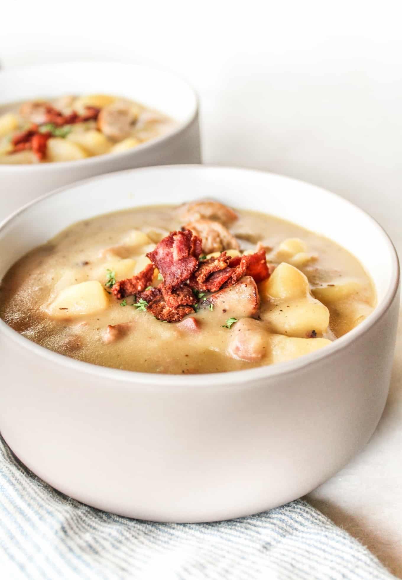 Baked Potato Soup With Sausage