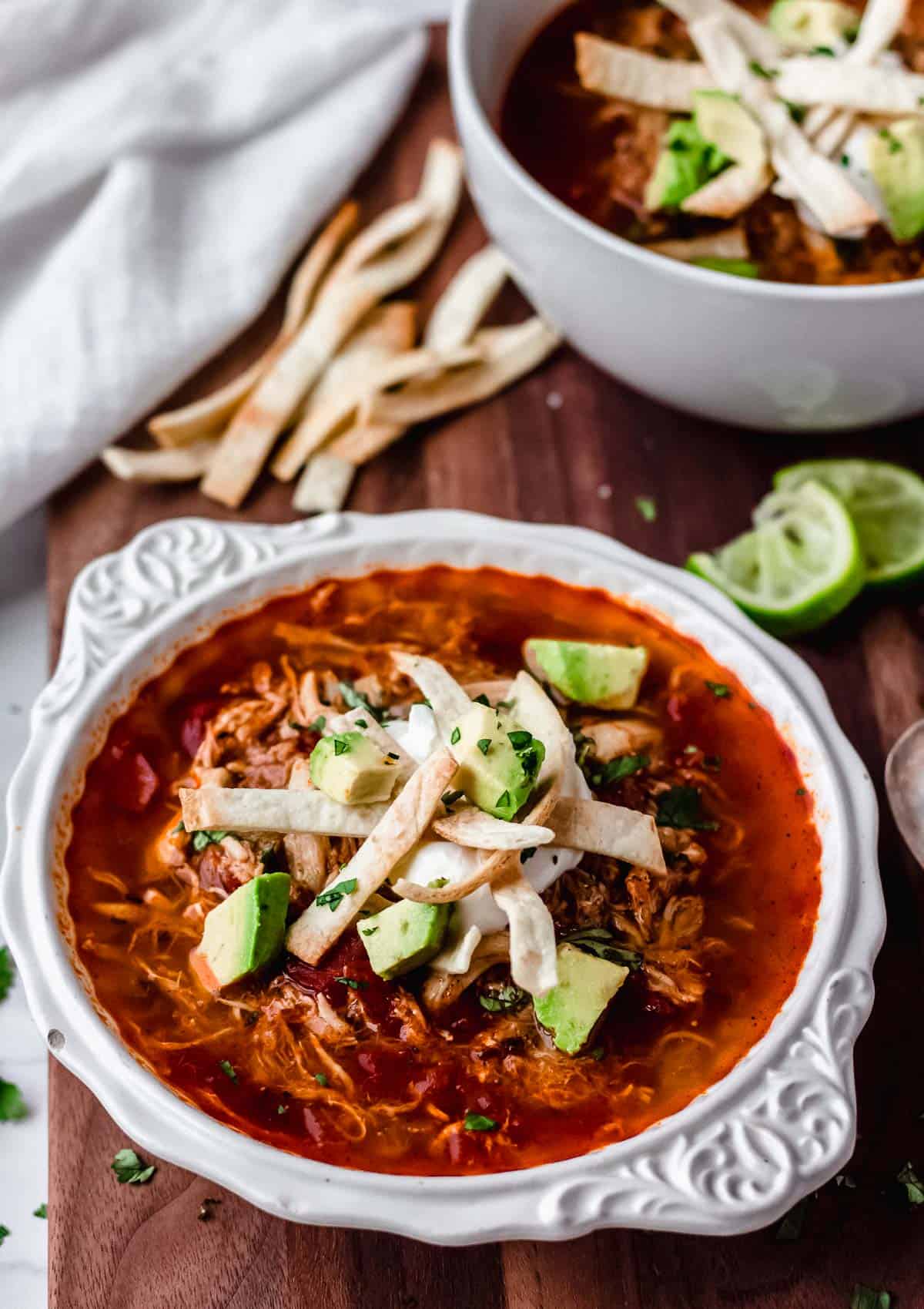 Keto Chicken Tortilla Soup Cream Cheese