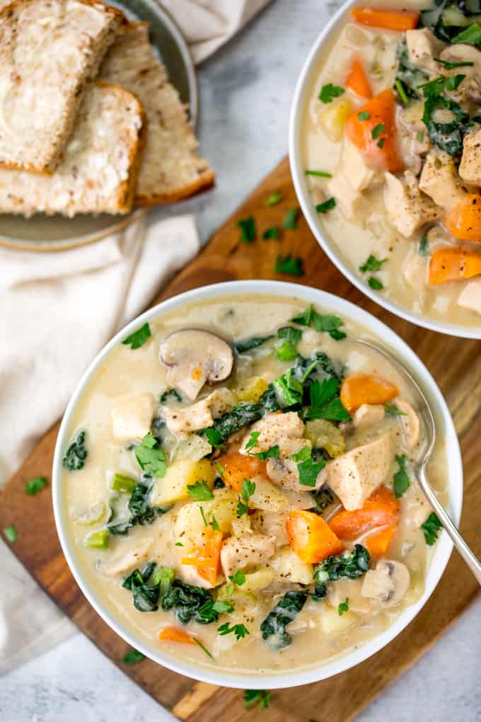 Creamy Chicken And Vegetable Soup