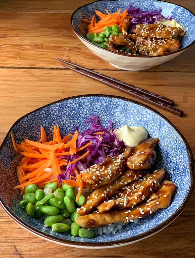 Teriyaki Chicken Bowls Vj Cooks