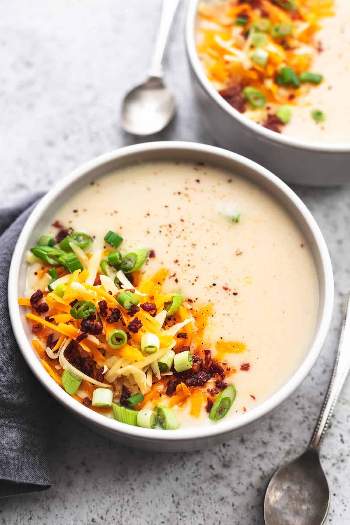 Baked Potato Soup No Flour