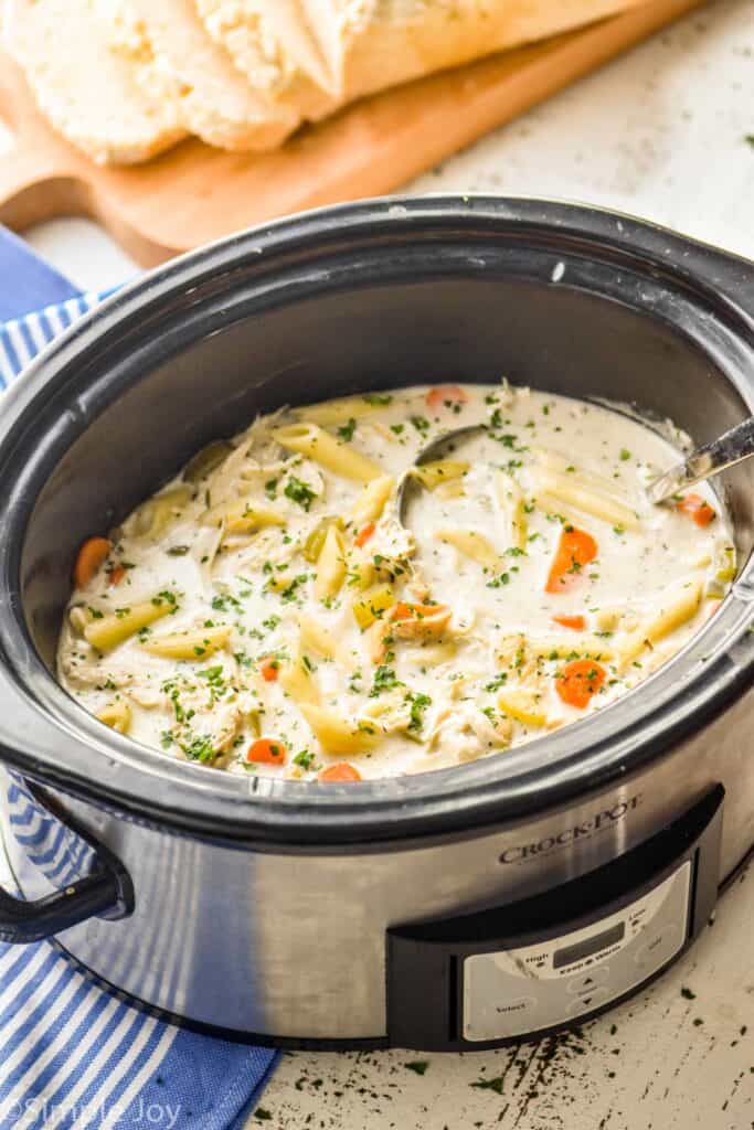 Crockpot Cream Cheese Chicken Soup