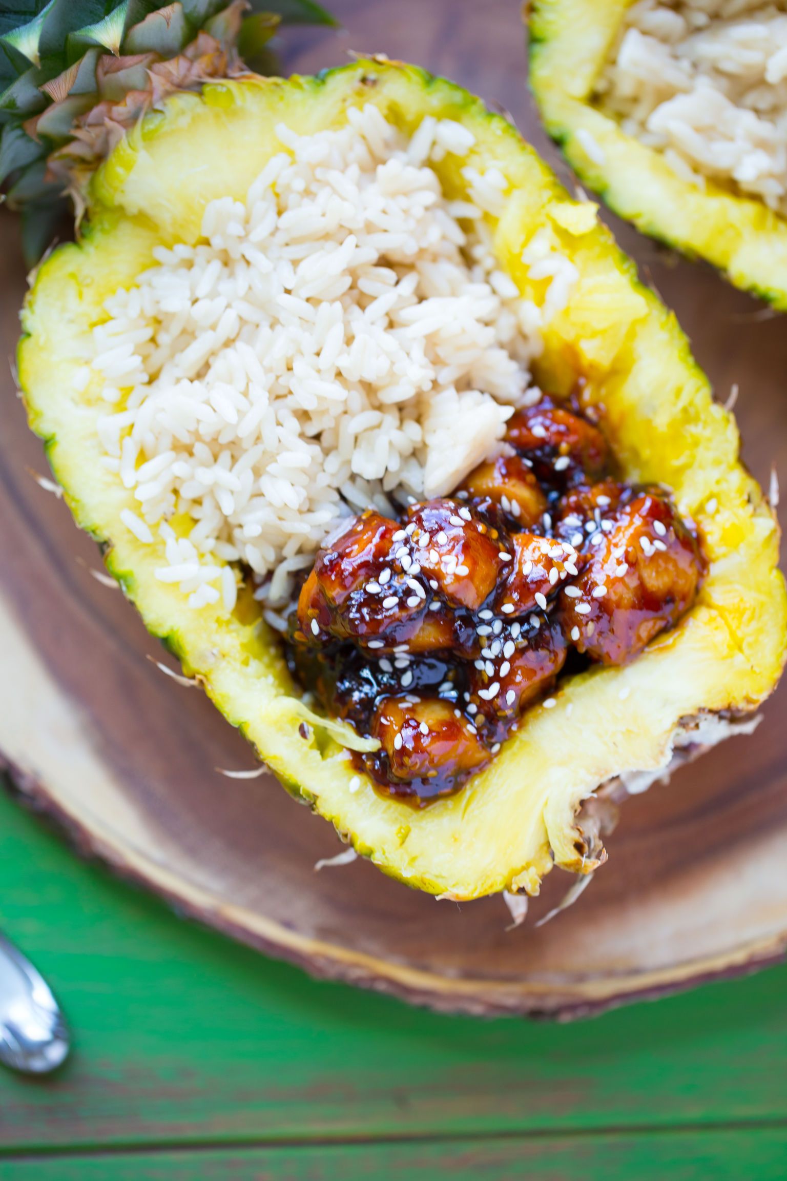 Chicken Teriyaki Pineapple Bowl