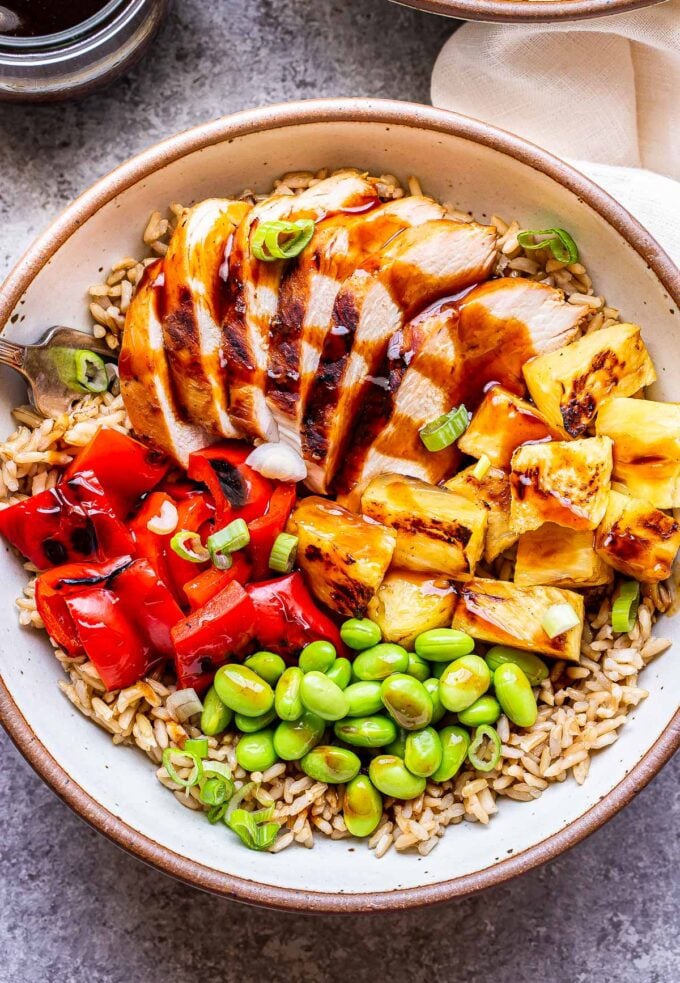 Teriyaki Chicken Bowl Toppings