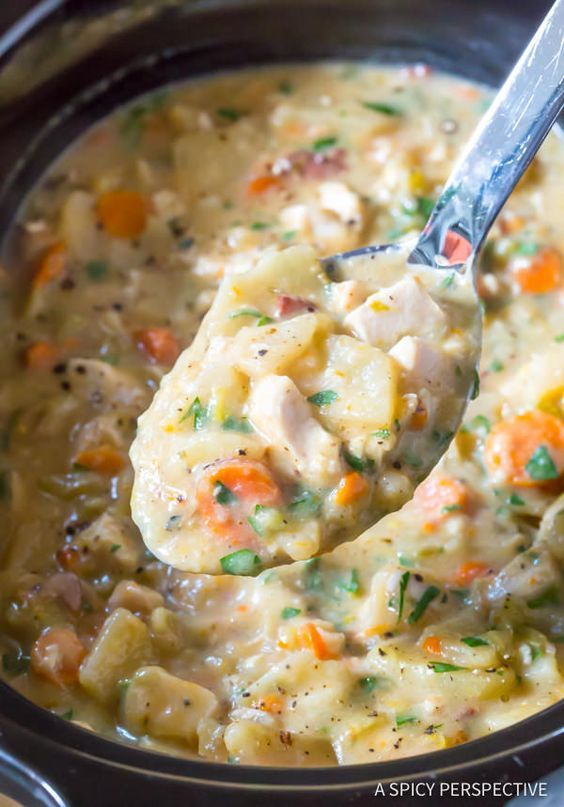 Baked Potato Soup With Chicken