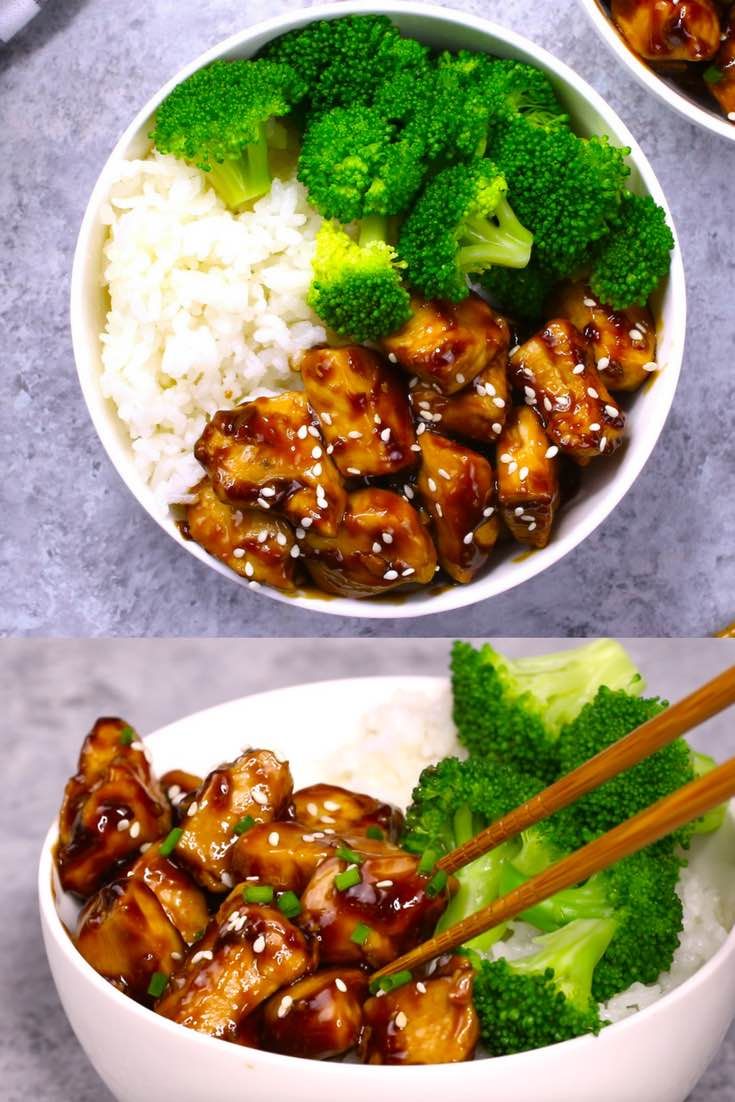 Chicken Teriyaki Broccoli Bowl