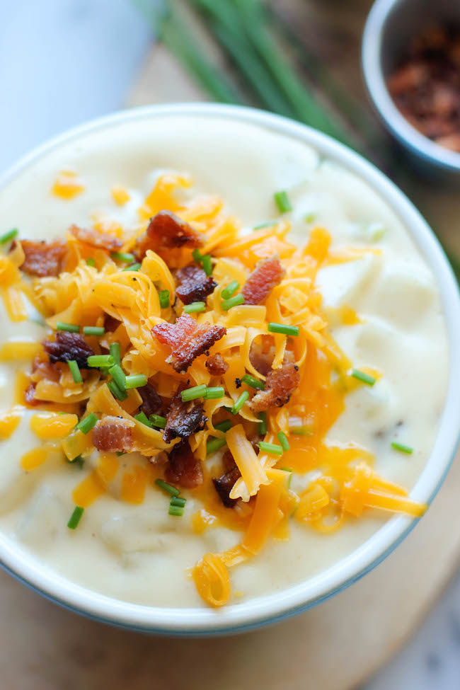 Loaded Baked Potato Soup - Damn Delicious