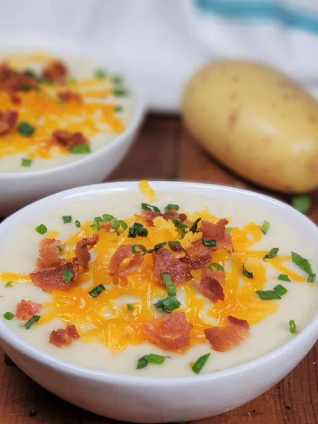 Instant Pot Baked Potato Soup + Video - This Old Gal