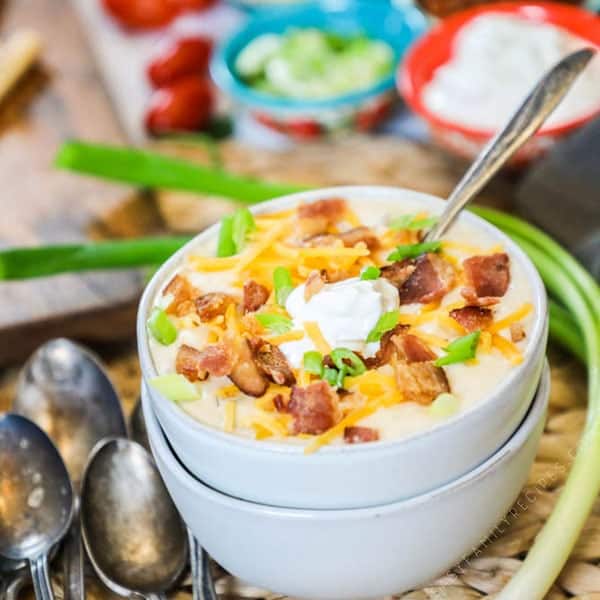 Crock Pot Loaded Baked Potato Soup Easy Family Recipes