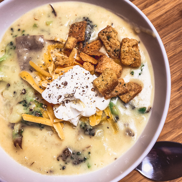 Baked Potato Broccoli Soup