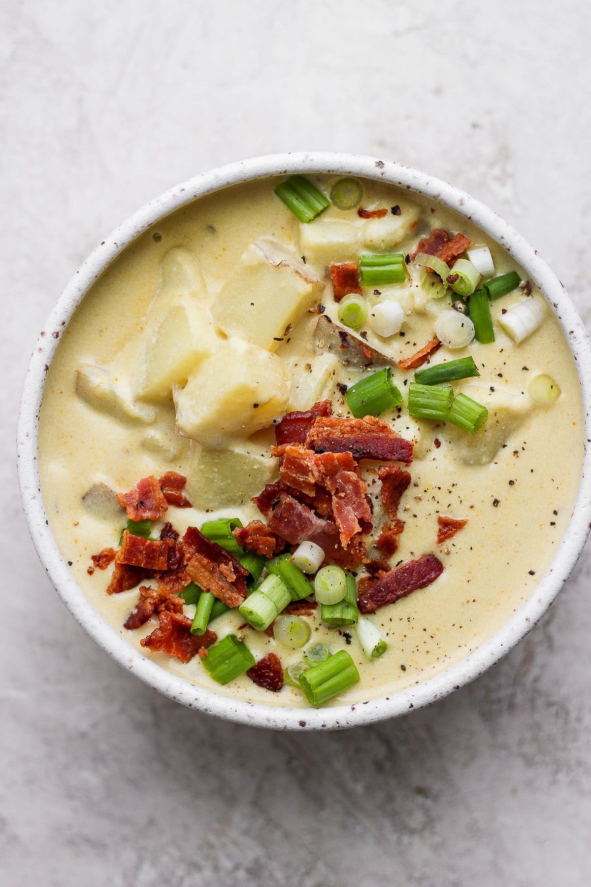 Loaded Baked Potato Soup (Dairy-Free + Whole30) - The Wooden Skillet