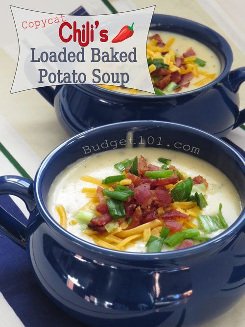 Chilis Loaded Baked Potato Soup | Copycat Recipes | Loaded baked potato