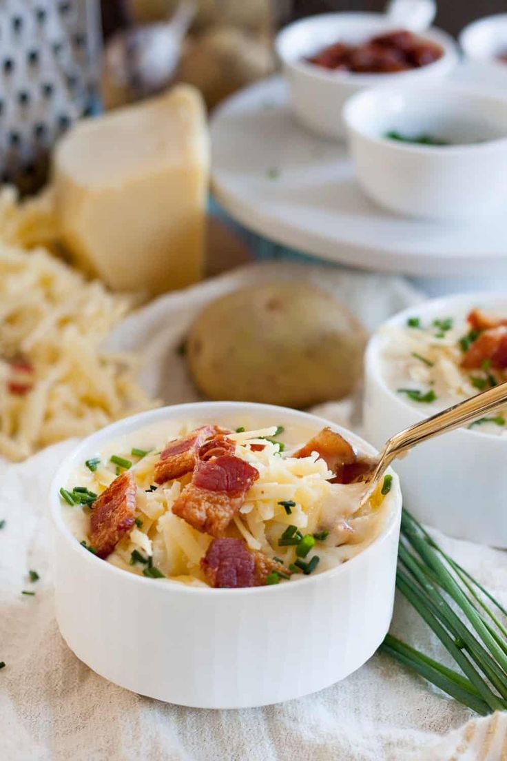 Baked Potato Soup With Gold Potatoes