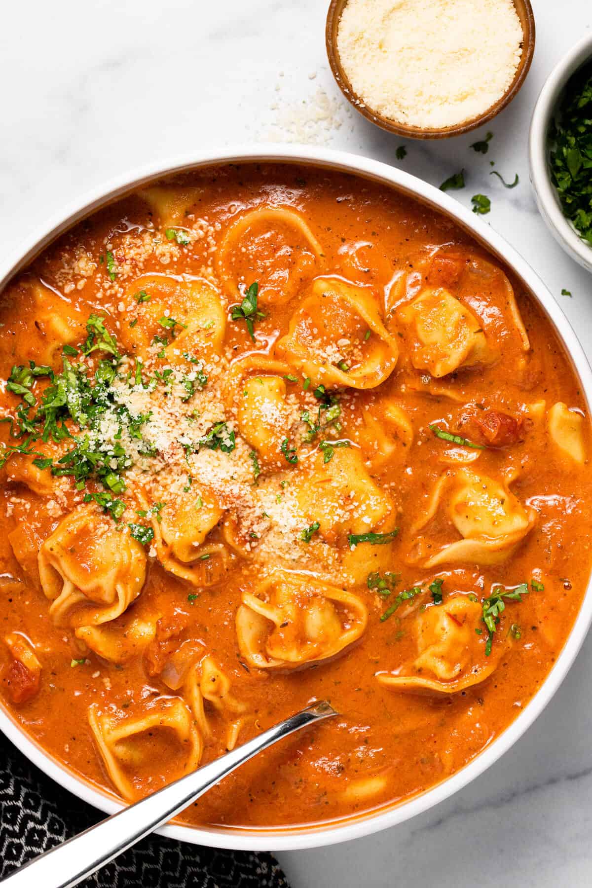 Cream Cheese Chicken Tortellini Soup