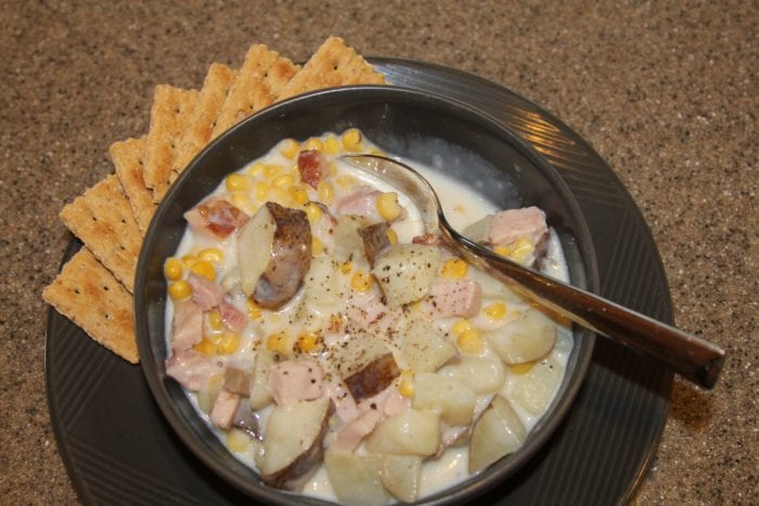 Baked Potato Ham Soup