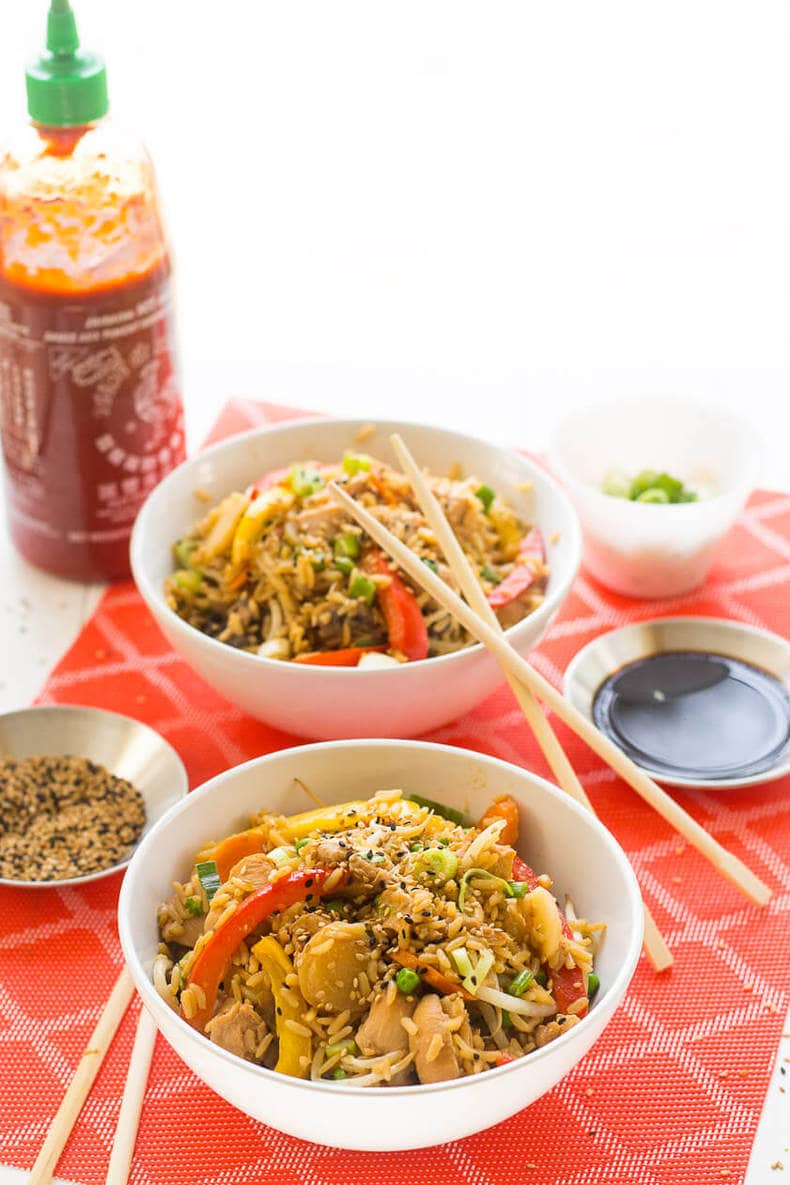 One Pot Chicken Teriyaki Bowls