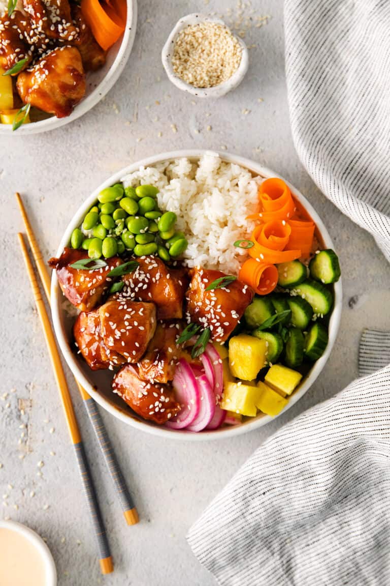 Chicken Teriyaki Poke Bowl