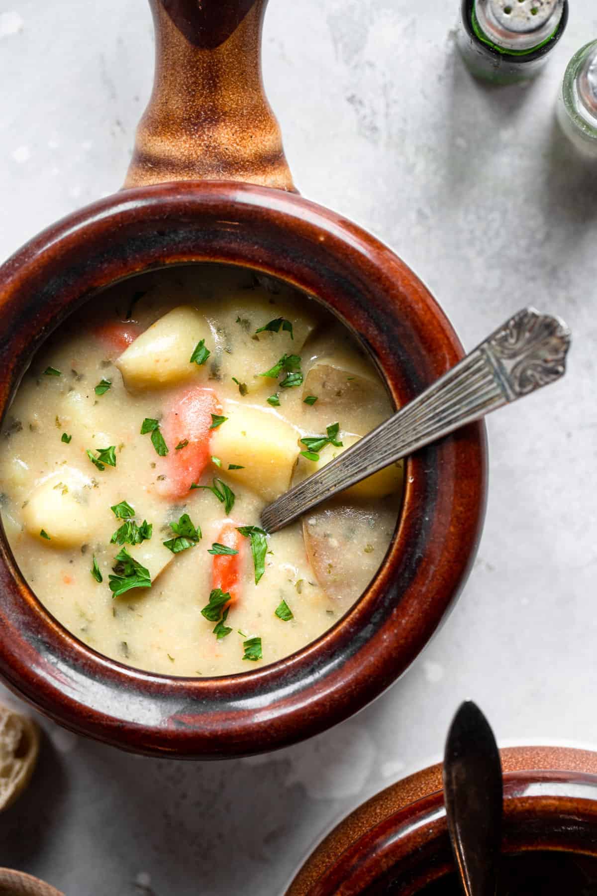 Loaded Baked Potato Soup Vegetarian