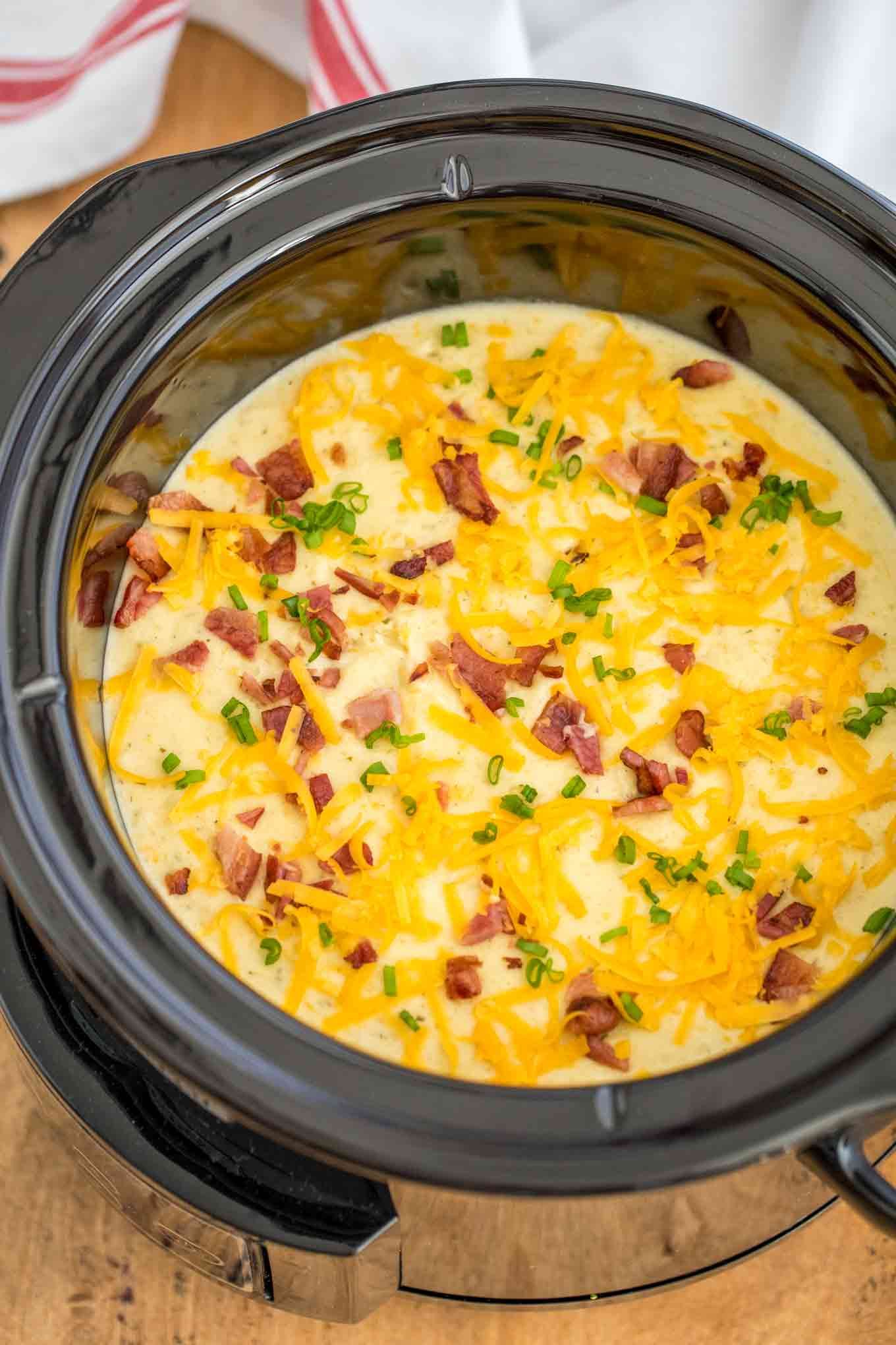 Loaded Baked Potato Soup With Ham Crock Pot