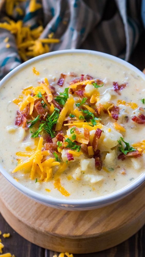 Baked Potato Soup In The Crockpot