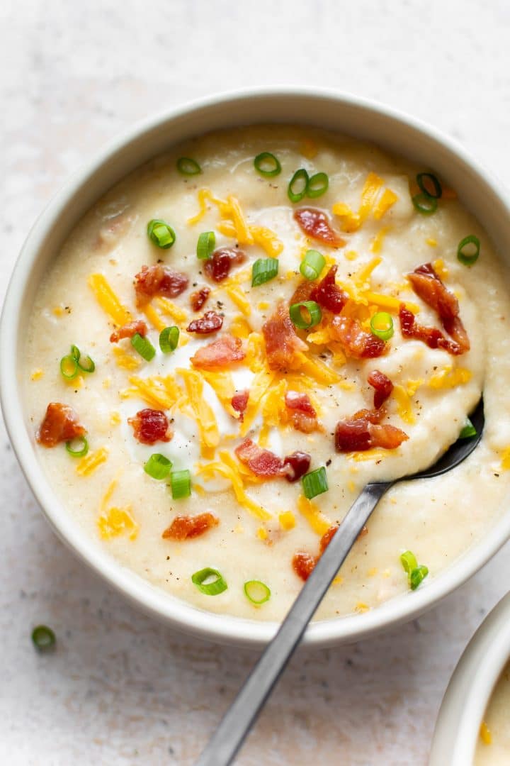 Baked Potato Soup Using Baked Potatoes