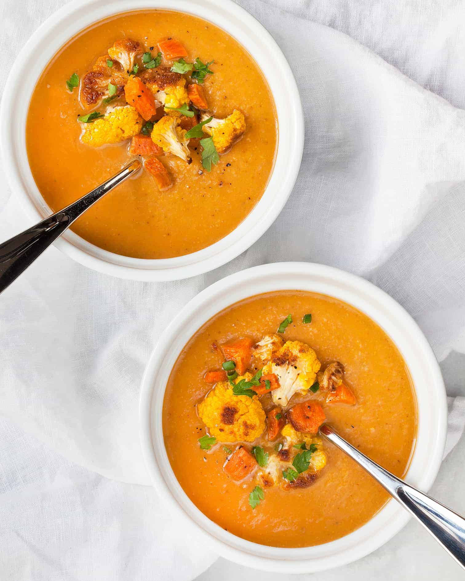 Baked Potato Soup Made With Cauliflower