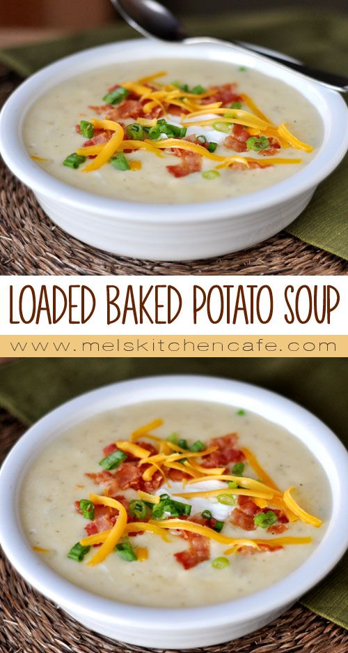 Mel's Kitchen Baked Potato Soup