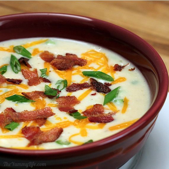 Baked Potato Soup Made With Mashed Potatoes