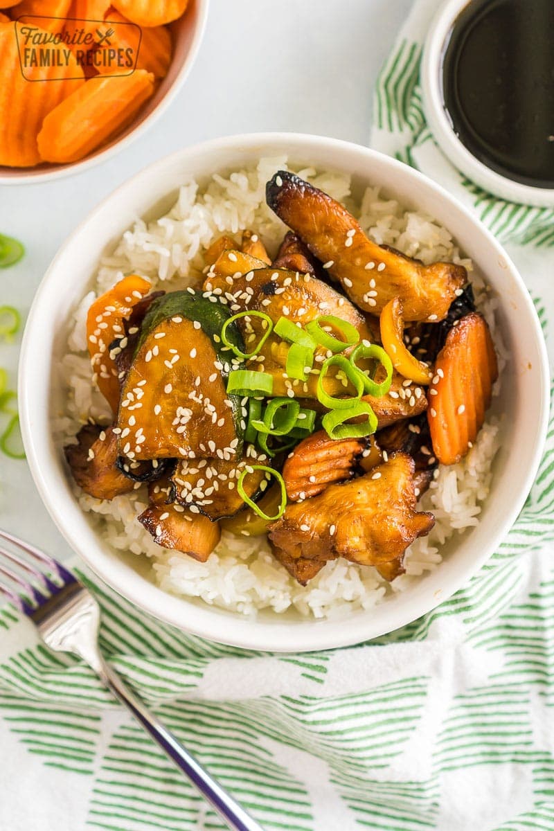 Air Fryer Chicken Teriyaki Bowls