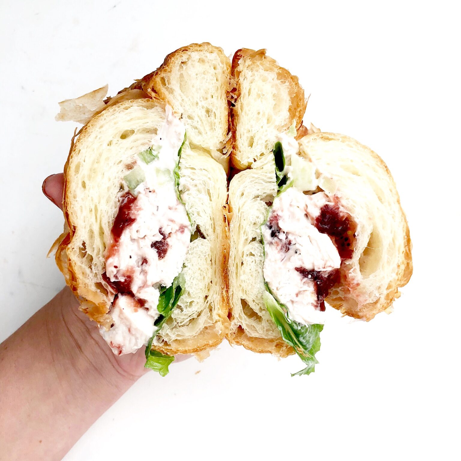 Chicken Cranberry Cream Cheese Sandwich