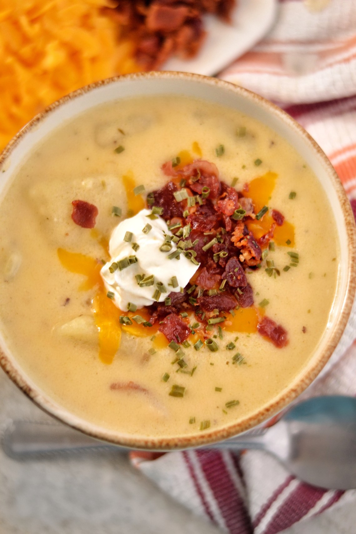 Loaded Baked Potato Soup Ingredients