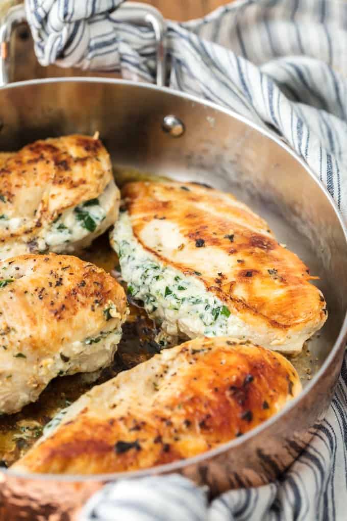 Cream Cheese Spinach Stuffed Chicken Breast Recipe