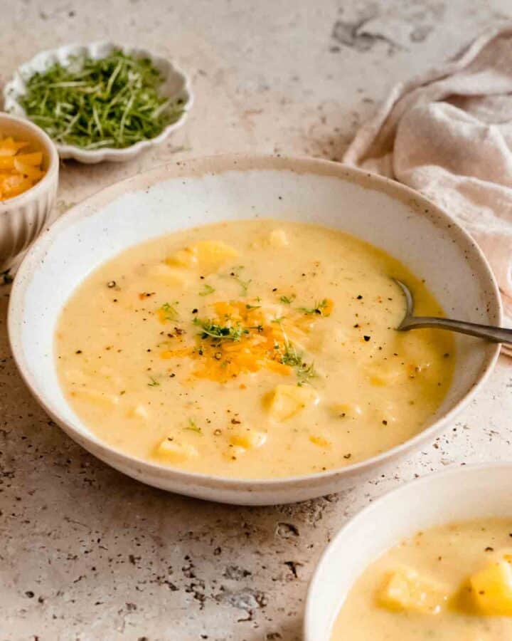 Baked Potato Soup Without Bacon