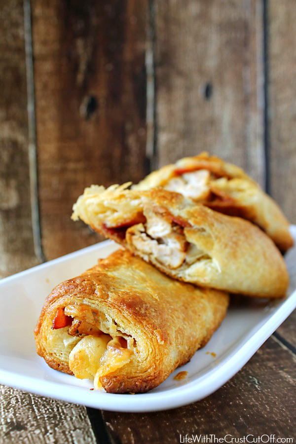 Chicken Cream Cheese Croissant Roll Ups