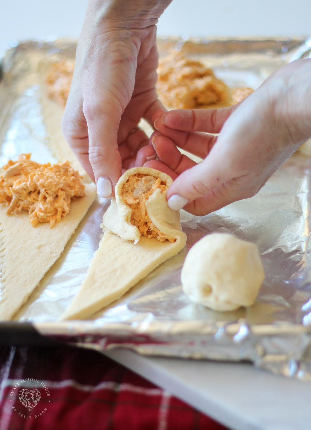 Buffalo Chicken Cream Cheese Roll Ups