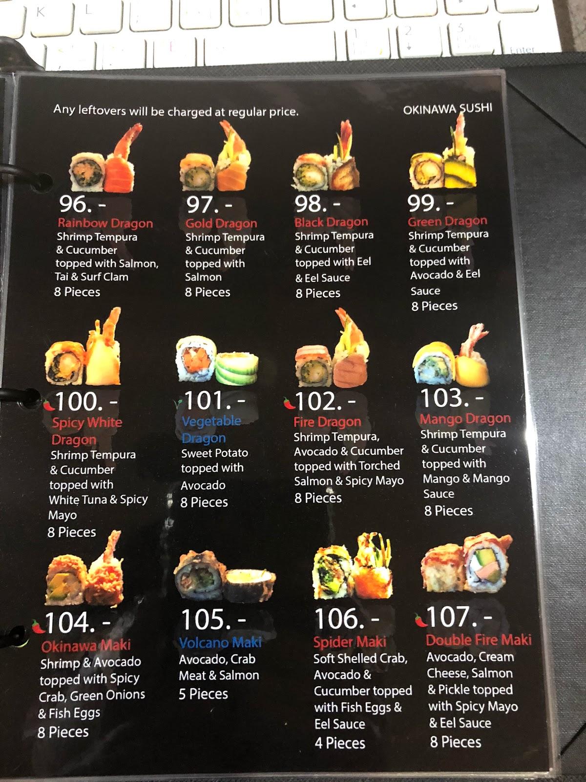 Menu Okinawa Sushi Makassar