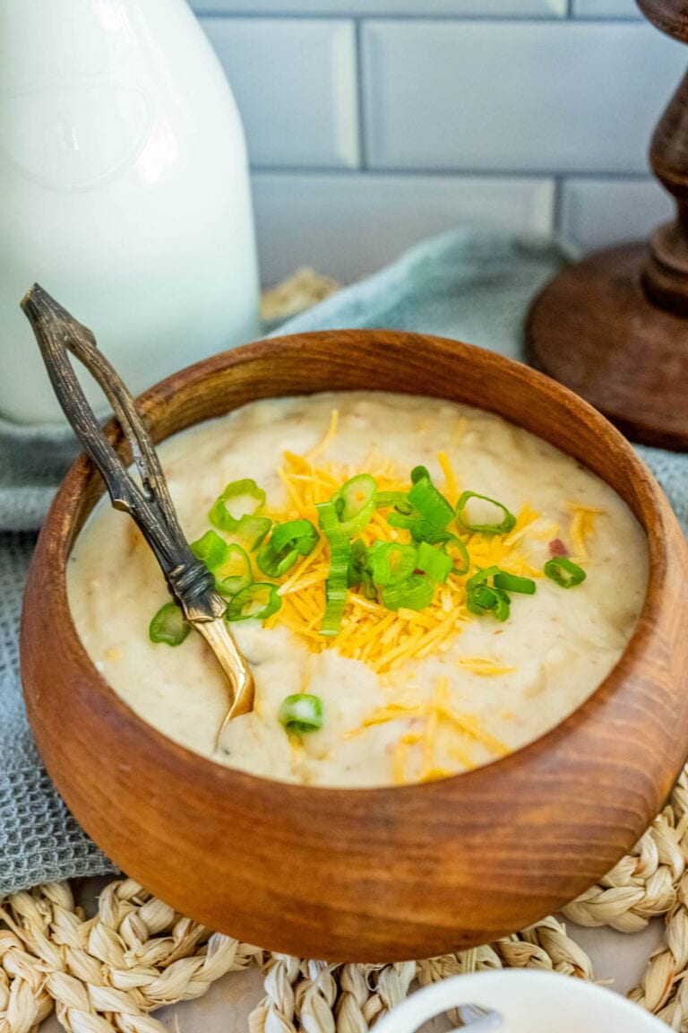 Slow Cooker Loaded Baked Potato Soup - Sweet Cs Designs