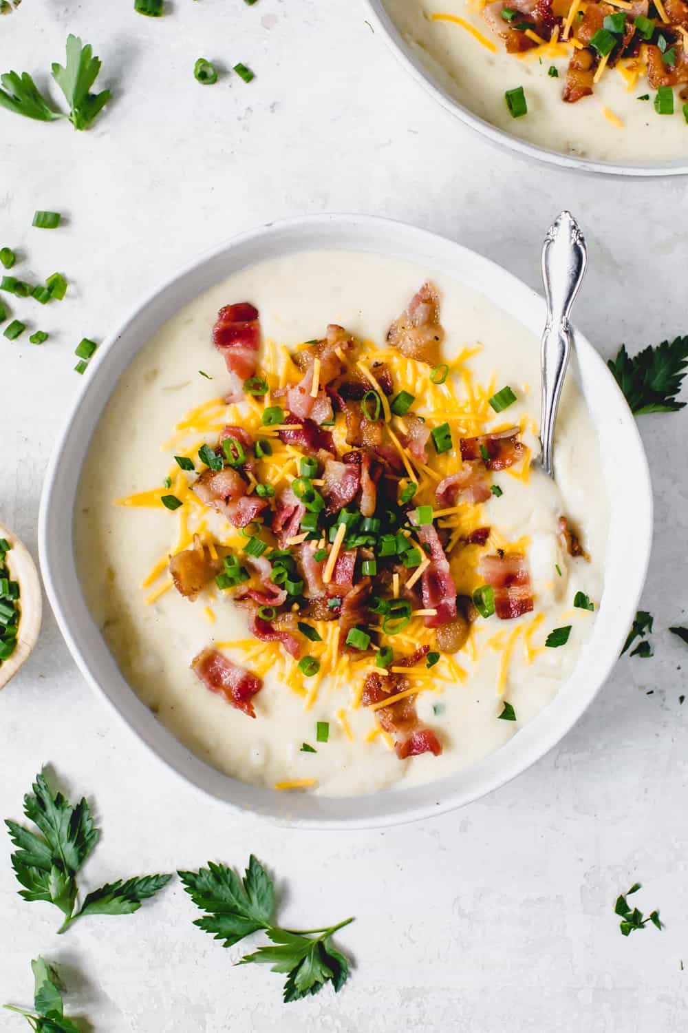 Slow Cooker Loaded Baked Potato Soup - Yummy Recipe