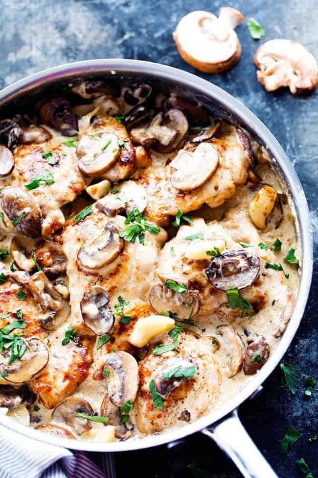 Chicken In Cream Cheese Mushroom Sauce